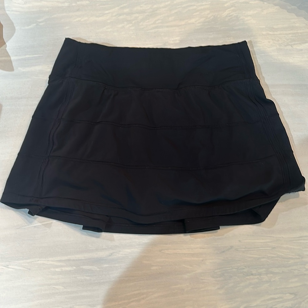Lululemon black Pace Rival Mid-Rise Skirt